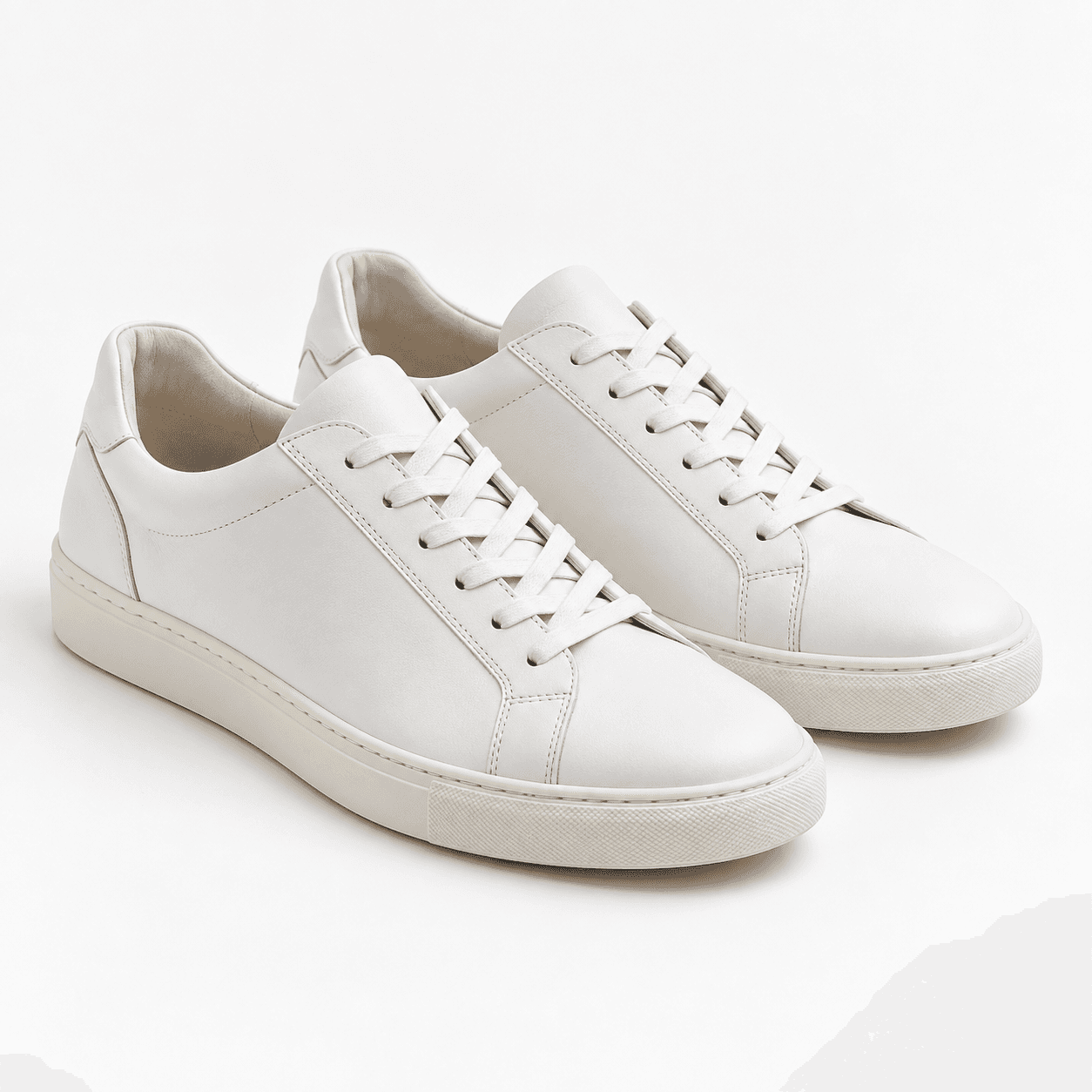 Separate synthetic white shoes image supplied to the model